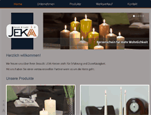 Tablet Screenshot of jeka.com